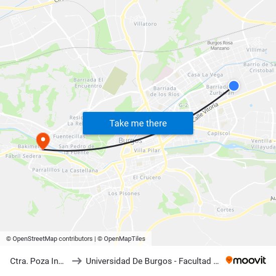 Poza - Instituto to Universidad De Burgos - Facultad De Ciencias map