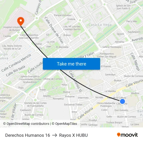 Derechos Humanos 16 to Rayos X HUBU map