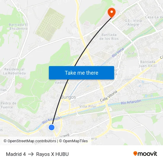 Madrid 4 to Rayos X HUBU map