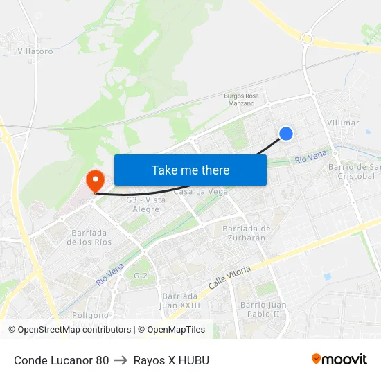 Conde Lucanor 80 to Rayos X HUBU map