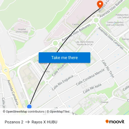 Pozanos 2 to Rayos X HUBU map