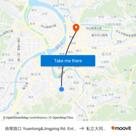 南華路口 Yuantong&Jingping Rd. Entrance to 私立大同大學 map
