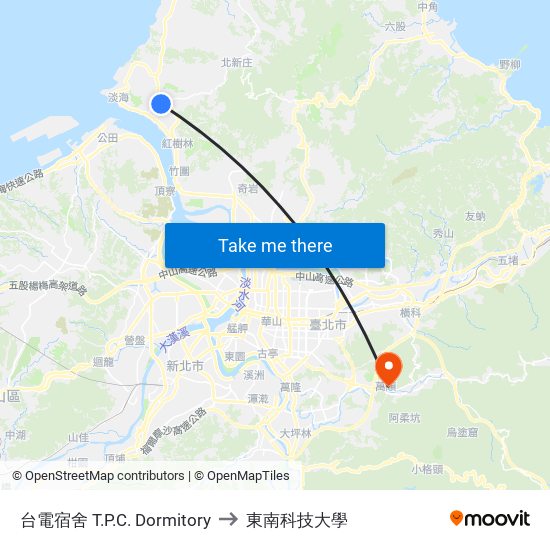 台電宿舍 T.P.C. Dormitory to 東南科技大學 map