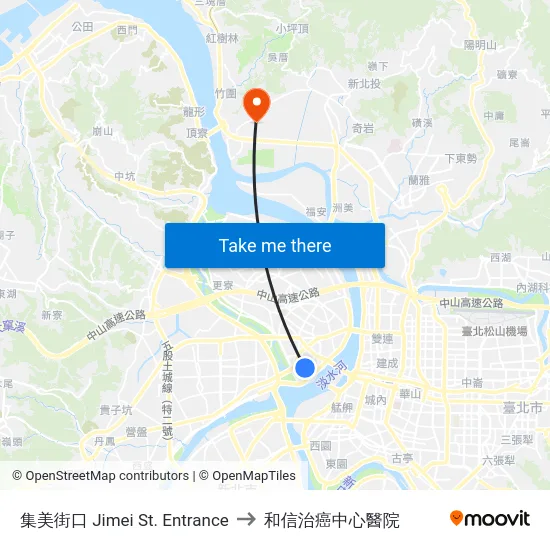 集美街口 Jimei St. Entrance to 和信治癌中心醫院 map