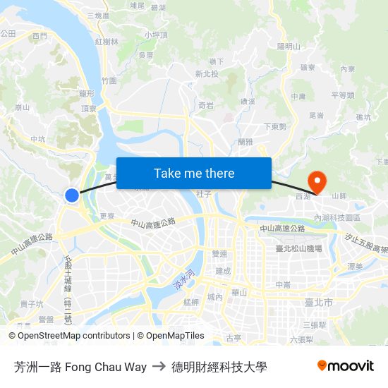 芳洲一路 Fong Chau Way to 德明財經科技大學 map