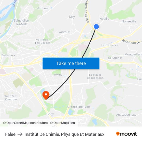 Falee to Institut De Chimie, Physique Et Matériaux map