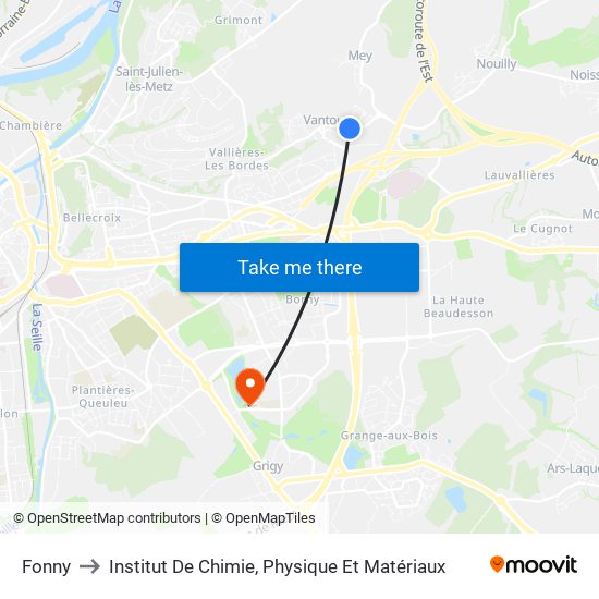 Fonny to Institut De Chimie, Physique Et Matériaux map