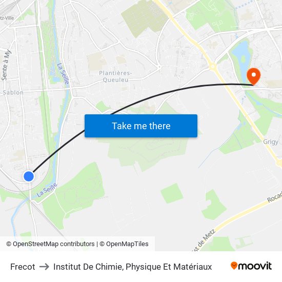 Frecot to Institut De Chimie, Physique Et Matériaux map