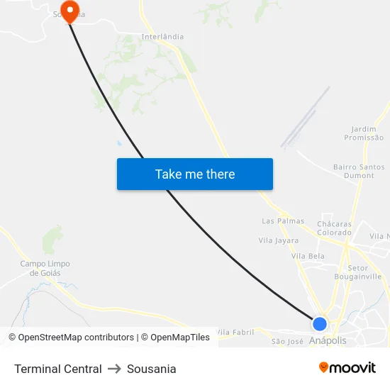 Terminal Central to Sousania map