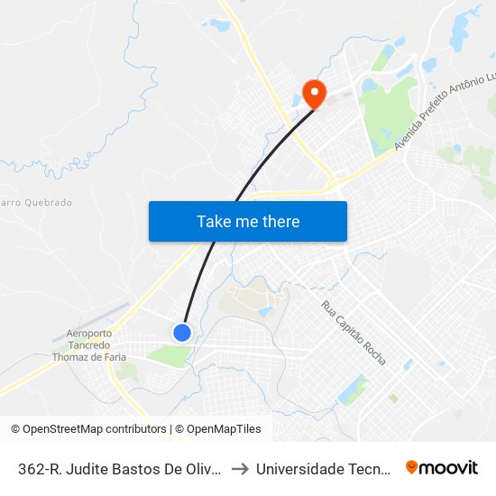 362-R. Judite Bastos De Oliveira, 575-745 - Jardim Das Americas to Universidade Tecnológica Federal Do Paraná map