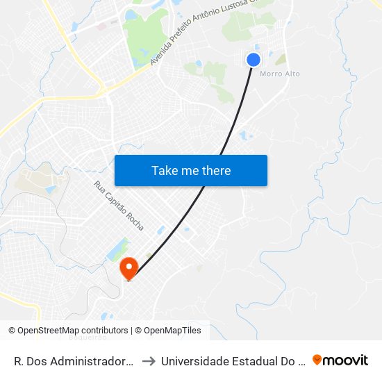 R. Dos Administradores, 451-503 to Universidade Estadual Do Centro-Oeste map