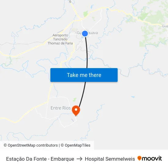 Estação Da Fonte - Embarque to Hospital Semmelweis map