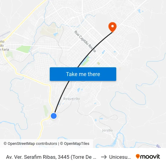 Av. Ver. Serafim Ribas, 3445 (Torre De Celular) to Unicesumar map