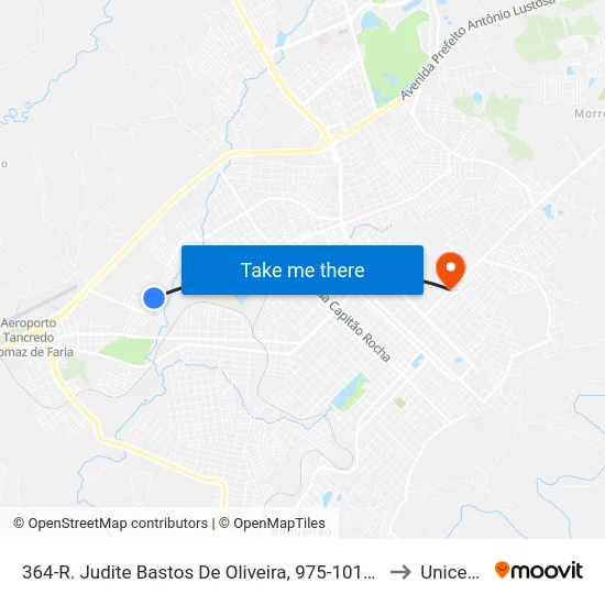 364-R. Judite Bastos De Oliveira, 975-1017 - Jardim Das Americas to Unicesumar map