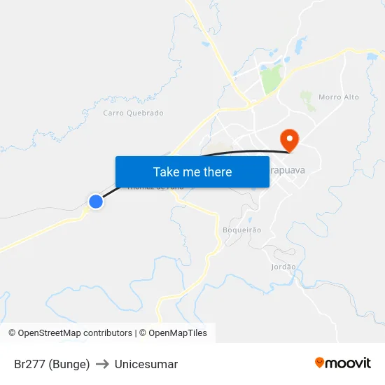 Br277 (Bunge) to Unicesumar map