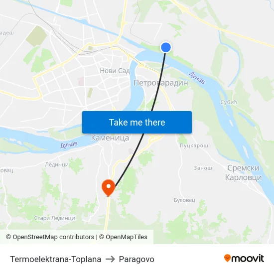 Thermoelectric Power Plant to Paragovo map