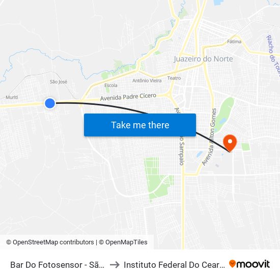 Bar Do Fotosensor - São José to Instituto Federal Do Ceará - Ifce map