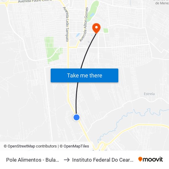 Pole Alimentos - Bulandeira to Instituto Federal Do Ceará - Ifce map
