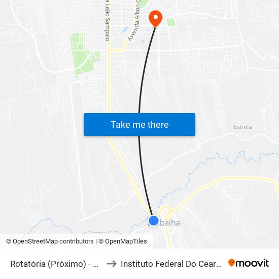 Rotatória (Próximo) - Centro to Instituto Federal Do Ceará - Ifce map