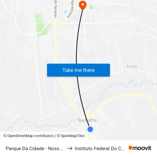 Parque Da Cidade - Nossa S. Fátima to Instituto Federal Do Ceará - Ifce map