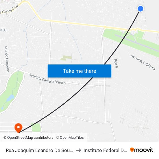 Rua Joaquim Leandro De Souza, 774 - Aeroporto to Instituto Federal Do Ceará - Ifce map