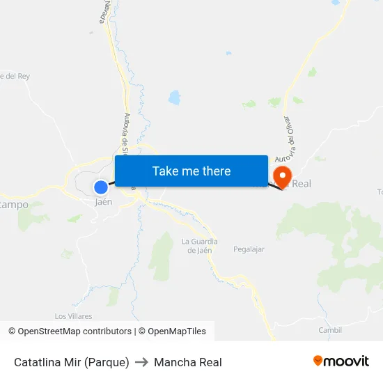 Catatlina Mir (Parque) to Mancha Real map