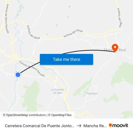 Carretera Comarcal De Puente Jontoya to Mancha Real map