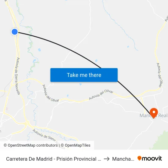 Carretera De Madrid - Prisión Provincial (Sentido Jaén) to Mancha Real map