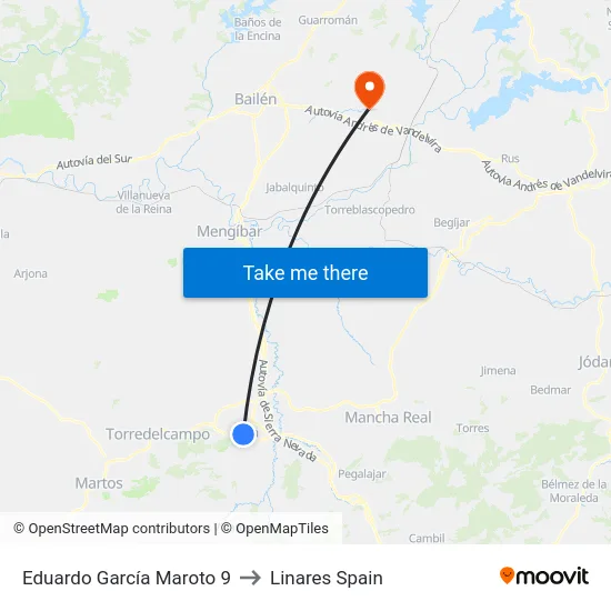 Eduardo García Maroto 9 to Linares Spain map