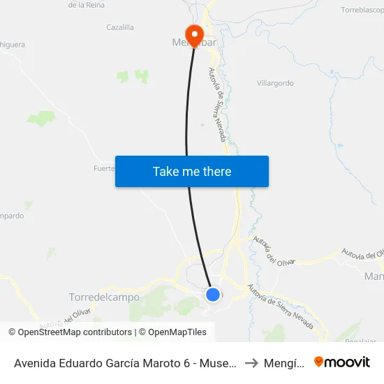 Avenida Eduardo García Maroto 6 - Museo Ibero to Mengíbar map