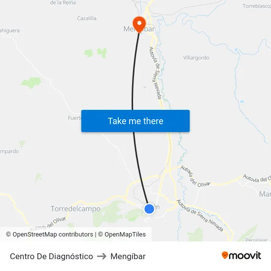 Centro De Diagnóstico to Mengíbar map