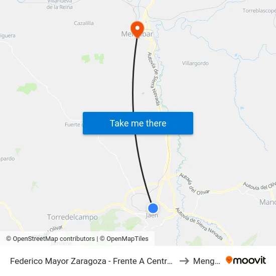 Federico Mayor Zaragoza - Frente A Centro S. De Down to Mengíbar map