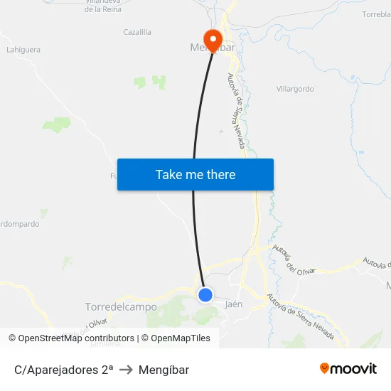 C/Aparejadores 2ª to Mengíbar map