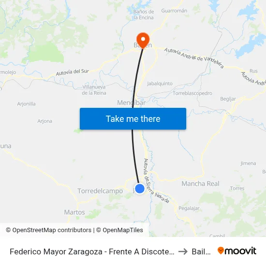 Federico Mayor Zaragoza - Frente A Discoteca to Bailén map