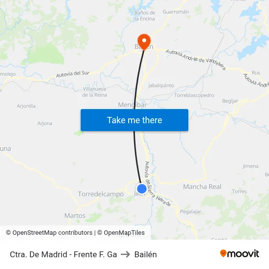 Ctra. De Madrid - Frente F. Ga to Bailén map