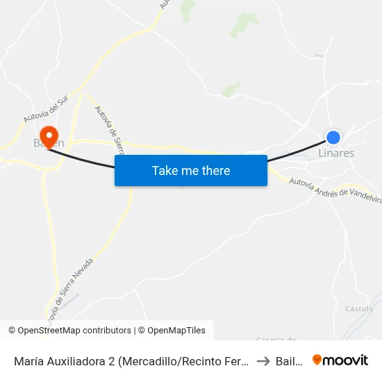 María Auxiliadora 2 (Mercadillo/Recinto Ferial) to Bailén map
