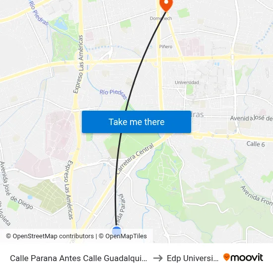 Calle Parana Antes Calle Guadalquivir to Edp University map