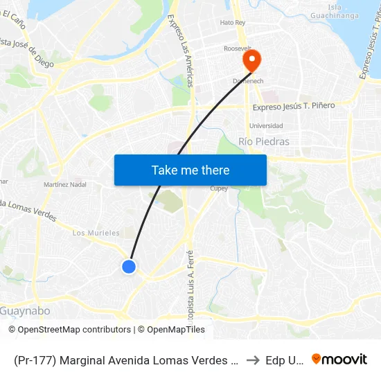 (Pr-177) Marginal Avenida Lomas Verdes Despues (Pr-838) Camino Alejandrino to Edp University map
