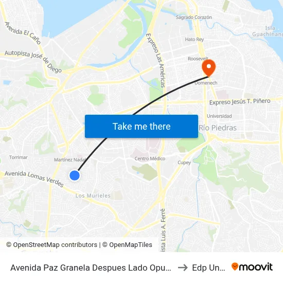Avenida Paz Granela Despues Lado Opuesto Calle Estevan Padilla to Edp University map
