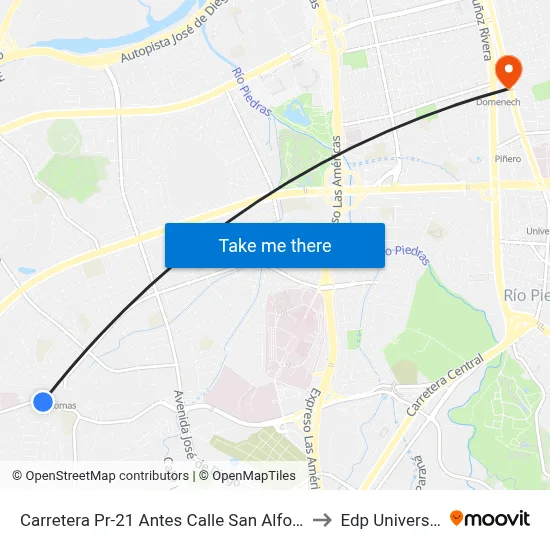 Carretera Pr-21 Antes Calle San Alfonso to Edp University map