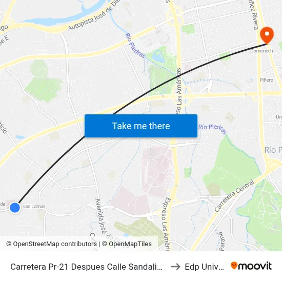Carretera Pr-21 Despues Calle Sandalio Enrique León to Edp University map