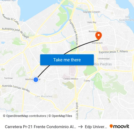 Carretera Pr-21 Frente Condominio Alameda to Edp University map