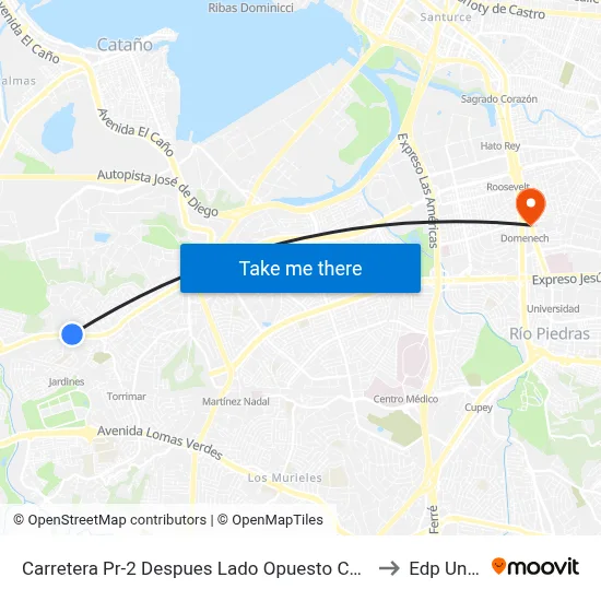 Carretera Pr-2 Despues Lado Opuesto Calle Colectota Central Main to Edp University map