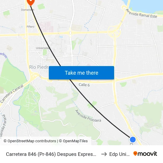 Carretera 846 (Pr-846) Despues Expreso Trujillo Alto (Pr-181) to Edp University map