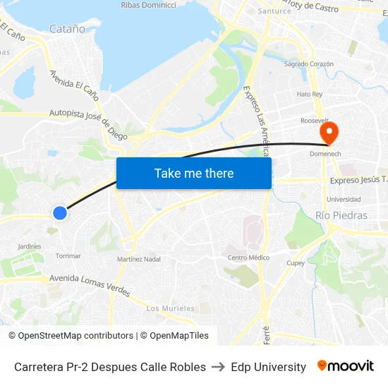 Carretera Pr-2 Despues Calle Robles to Edp University map