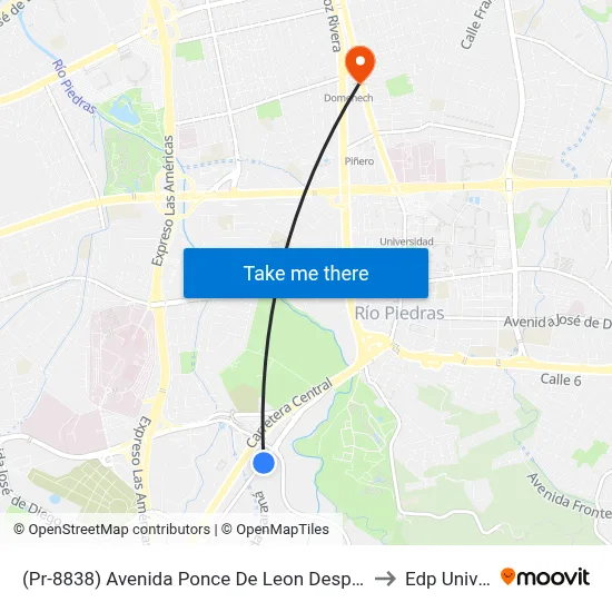 (Pr-8838) Avenida Ponce De Leon Despues Calle Parana to Edp University map