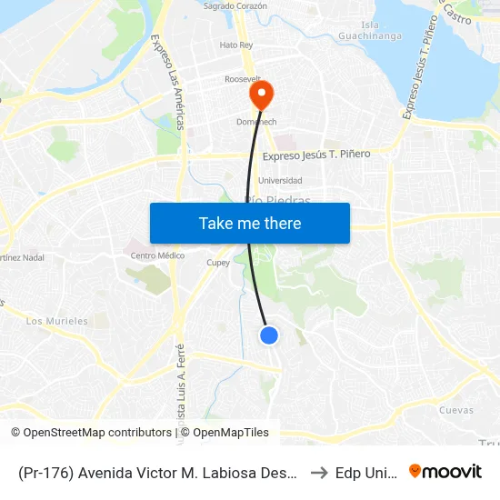 (Pr-176) Avenida Victor M. Labiosa Despues Calle San Javier to Edp University map
