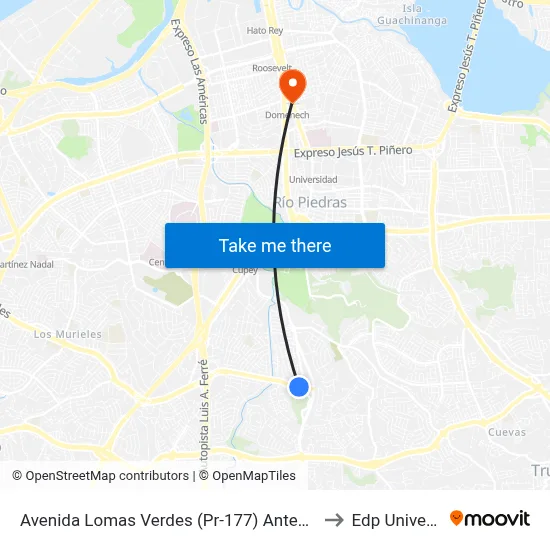 Avenida Lomas Verdes (Pr-177) Antes Pr-8176 to Edp University map