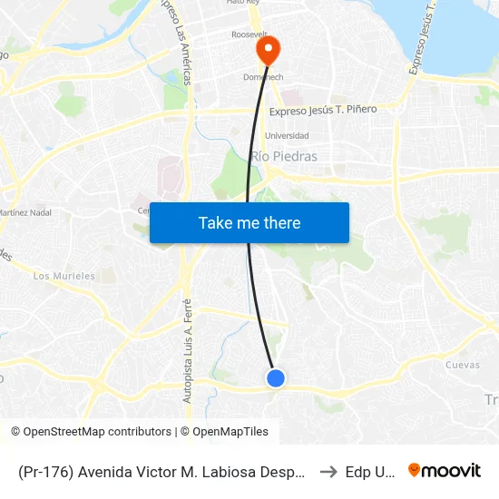(Pr-176) Avenida Victor M. Labiosa Despues Lado Opuesto Calle Pio Baroja to Edp University map