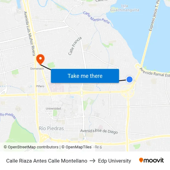 Calle Riaza Antes Calle Montellano to Edp University map